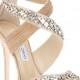 Swarovski Crystal-Украшенные свадебные сандалии