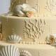 Beach Wedding Cake Ideas ♥ Wedding Cake with Edible Sugar Sea Shells 