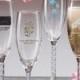 Champagne Flute With Twisted Stem wedding favors