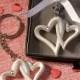 Interlocking Heart Design Favor Saver Key Chains wedding favors