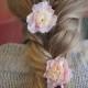 Fish Tail Braid Wedding Hairstyle with Flowers ♥ Lovely Wedding Hairstyles for Long Hair 
