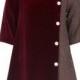 Burgundy Velvet & Tweed-Kleid