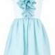 Turquoise Dress with Ruffles