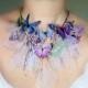 Fluttery Purple Butterfly Necklace 