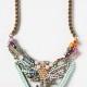 Beaded Phoenix Necklace by Shourouk ♥ Rhinestone Handmade Necklace