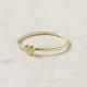 Simple and Chic Gold Heart Wedding Ring 