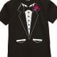 Baccalauréat: Idées de fêtes ♥ Party Noir Tuxedo baccalauréat mariage T-shirt