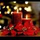 Red Christmas Table Centerpieces ♥ Wedding Table Centerpieces with Poinsettia and Candles