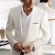 Menswear Fashion ♥ Patrick Dempsey ♥ White Groom Tuxedo 