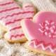 Idées de faveur de mariage d'hiver ♥ rose Cookies hiver Sucre