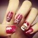 Creative and Unique Xmas Holiday Nail Design ♥ Santa and Reindeers Christmas Nails with Snowflakes Nail Stickers 