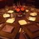 brown, orange, wicker, table setting, place setting, decoration