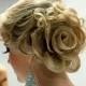 Breathtaking Wedding Rose Side Updo Hairstyle ♥ The Best Wedding Hairstyles 