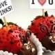 Gourmet Chocolate-Dipped Ladybug Strawberries for Christmas or Valentine's Day ♥ Wedding Strawberry Love Bugs 