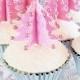 Pink Sugar Xmas Tree Wedding Cupcakes ♥ Holiday Cupcakes Ideas 