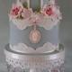 Vintage 2 Tier Birdcage Wedding Cake and Mini Cakes 