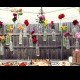 Cheap and Creative Garden Wedding Decoration Ideas ♥ Colorful Flowers in Hanging Glass Bottles for Wedding 