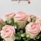 День Святого Валентина Подарок Идея ♥ Розовых Роз Букет Cupcake 