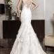 Cut-Out Lace Back Fishtail Wedding Dress ♥ Intuzuri Bridal Collection 