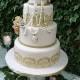 Amazing Vintage Wedding Cake Tess by Karens's Kakes 