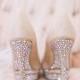 Glamorous Sparkly High Heels Wedding Shoes 