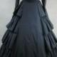Black Classic Gothic Victorian Dress
