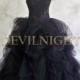 Black Ball Gowns Gothic Wedding Dress