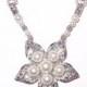 Wedding Bouquet Memorial Photo Timeless Elegance Charm Crystal Gems Pearls Tibetan Beads - FREE SHIPPING