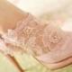 Light pink laced shoes for wedding