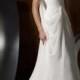 One Shoulder Beaded Applique Chiffon Wedding Dress