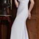 A-line One Shoulder Ruched Empire Chiffon Wedding Dress