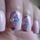 Nail art: Abstract flower