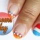 Dutch Queensday nails