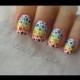 Rainbow Spotted Nail Art