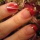 Candy Cane French Tip Nail Art Tutorial