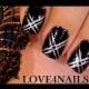 Quick and Easy Black & Silver Short Nail Art Design Tutorial
