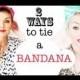 How To Tie A Bandana 2 Ways in Your Hair
