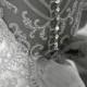 Glittering wedding dress made of rhinestone