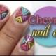 Easy Chevron nail art