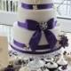 Purple & Ivory wedding cake