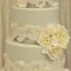 Lace veil wedding cake