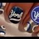 York Peppermint Patty Inspired Nail Art