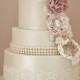 Cameo corsage wedding cake