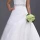 Organza Bead Embellishment Sweetheart Chapel A-Line Bridal Gown Wedding Dresses