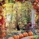 زفاف الخريف والأفكار تزيين