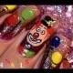 How To  Paint Clowns & Ballons On Your Nails