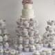 Ivory & Amnesia Rose Cupcake Tower