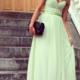 Chic Sage Sweetheart Floor Length Prom Dress/Graduation Dress