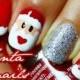 Easy Santa nail art