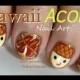 Kawaii Acorn Nail Art